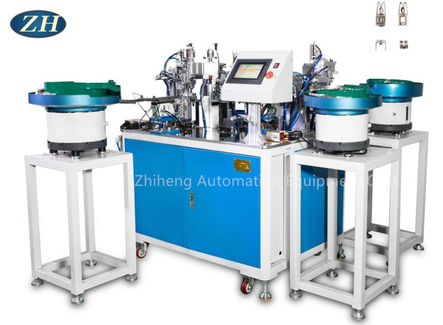 हार्डवेयर लाइन अच्छी सुरक्षा के लिए स्वचालित riveting और प्रेसिंग मशीन